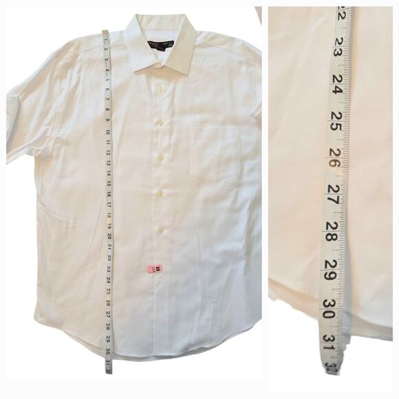 Pronto Uomo White dress shirt sz 17.5, 34/35 100% Cotton - Picture 6 of 8
